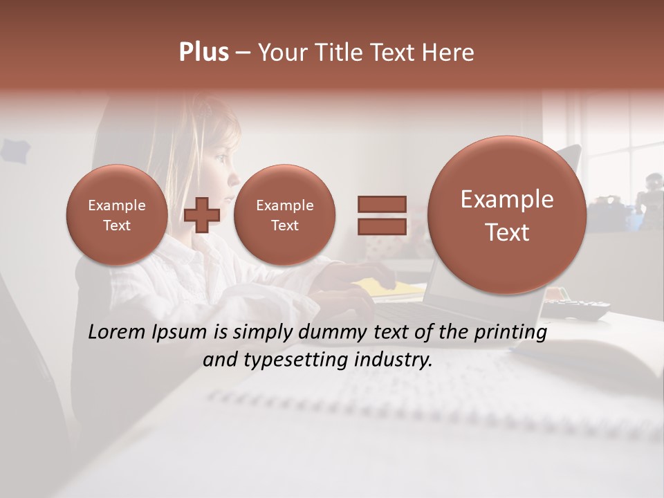 Working Bedroom Person PowerPoint Template