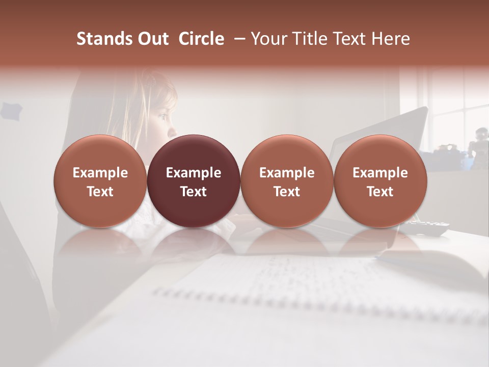 Working Bedroom Person PowerPoint Template