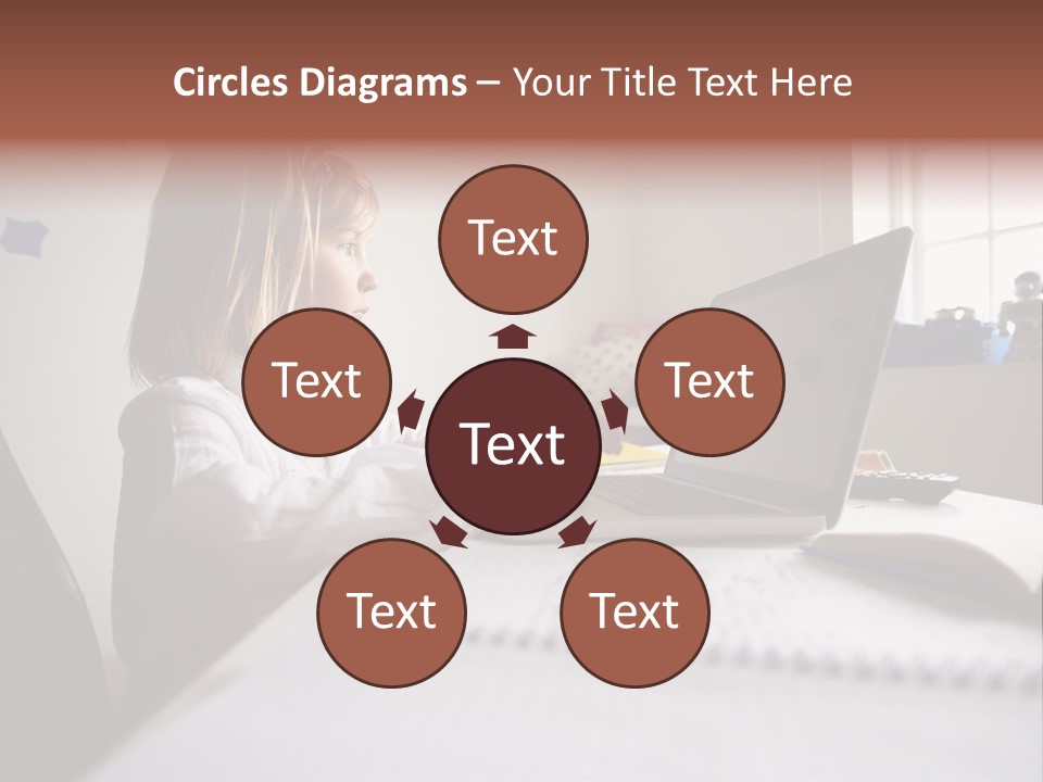 Working Bedroom Person PowerPoint Template