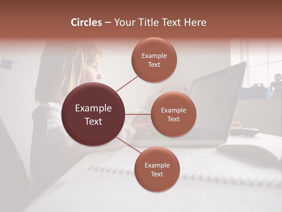 Working Bedroom Person PowerPoint Template