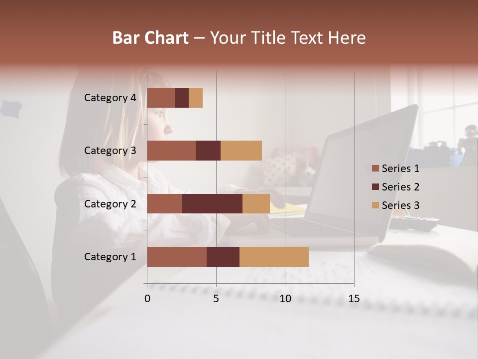 Working Bedroom Person PowerPoint Template