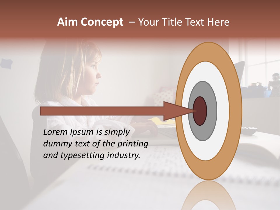 Working Bedroom Person PowerPoint Template