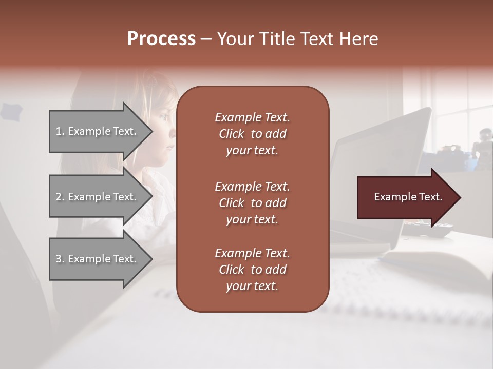 Working Bedroom Person PowerPoint Template