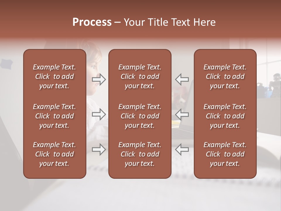 Working Bedroom Person PowerPoint Template