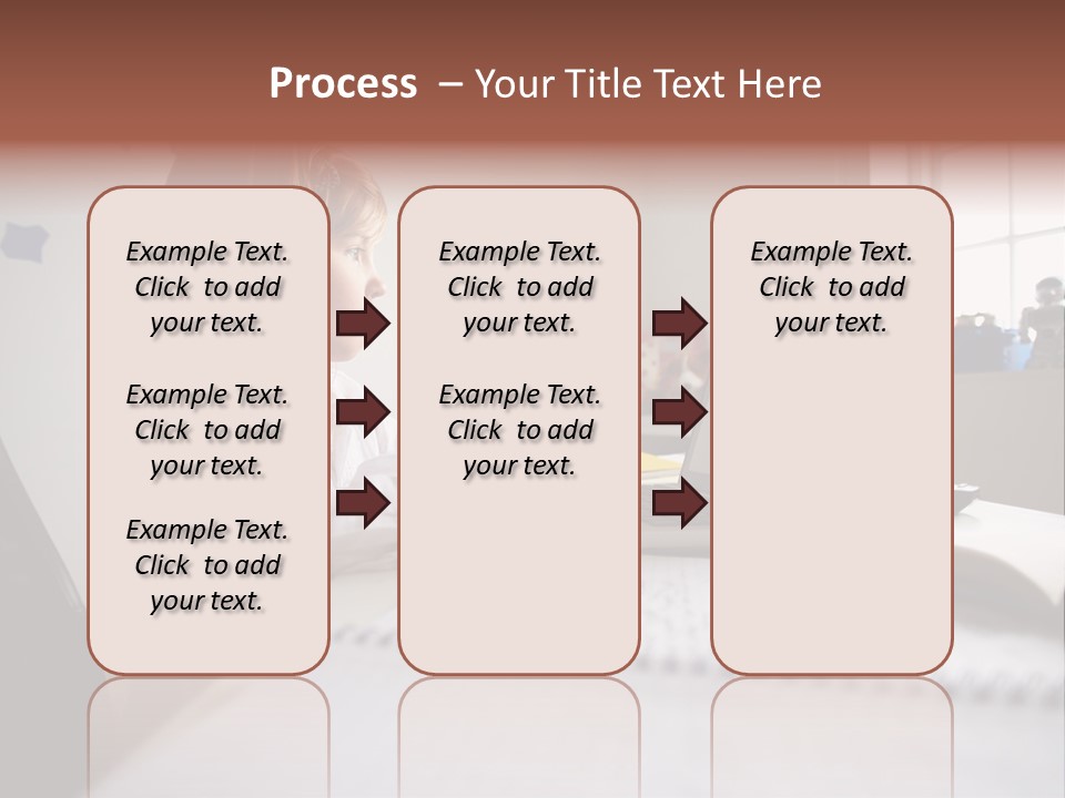 Working Bedroom Person PowerPoint Template