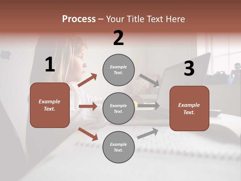Working Bedroom Person PowerPoint Template