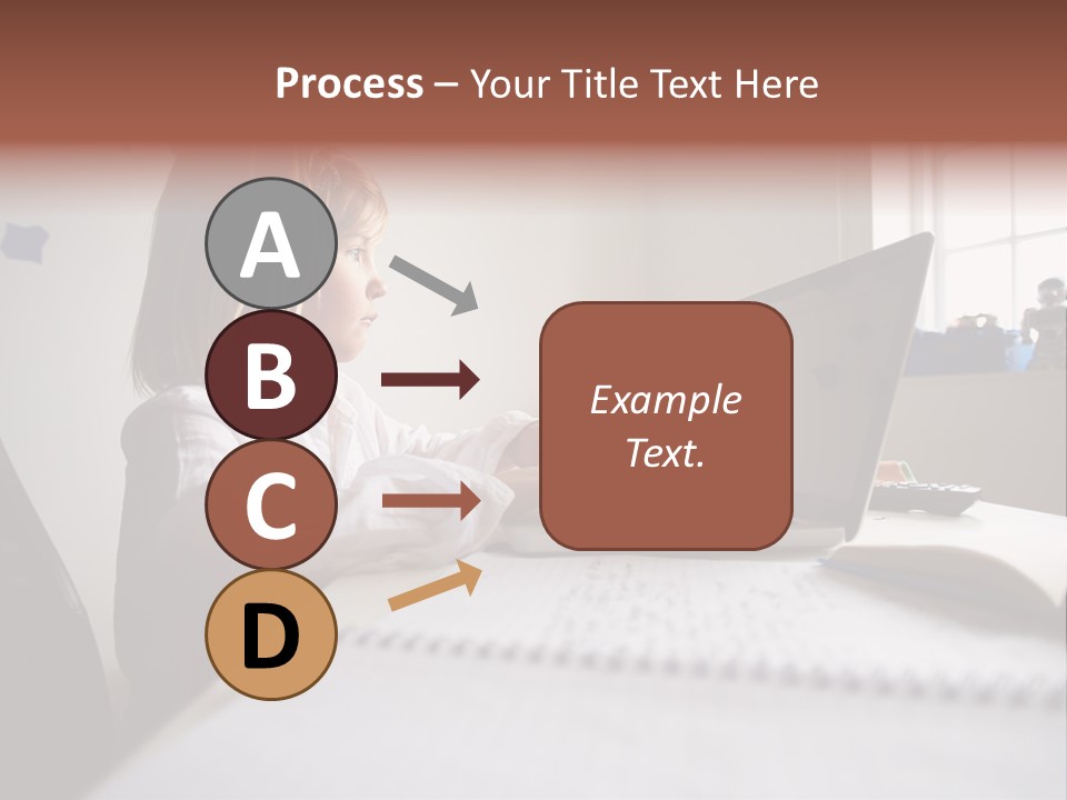 Working Bedroom Person PowerPoint Template