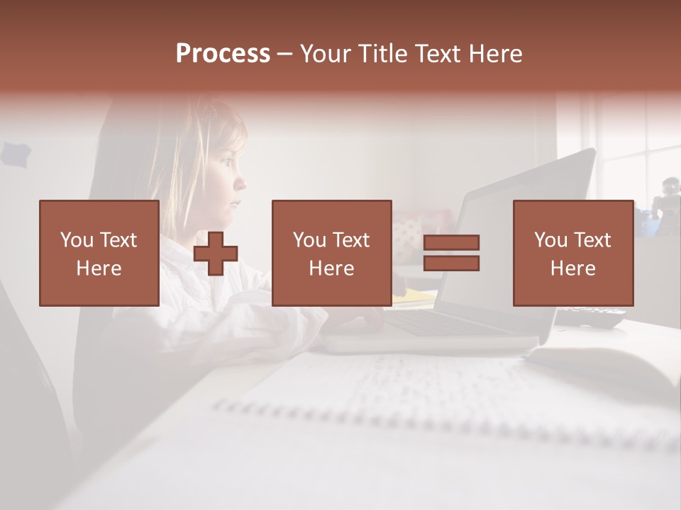 Working Bedroom Person PowerPoint Template