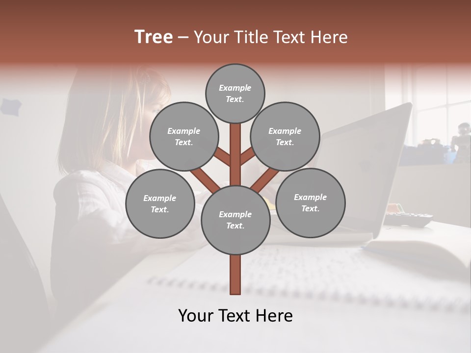 Working Bedroom Person PowerPoint Template