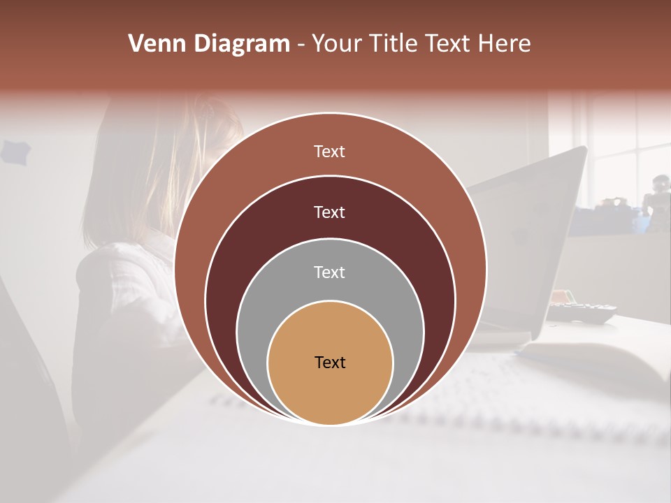 Working Bedroom Person PowerPoint Template