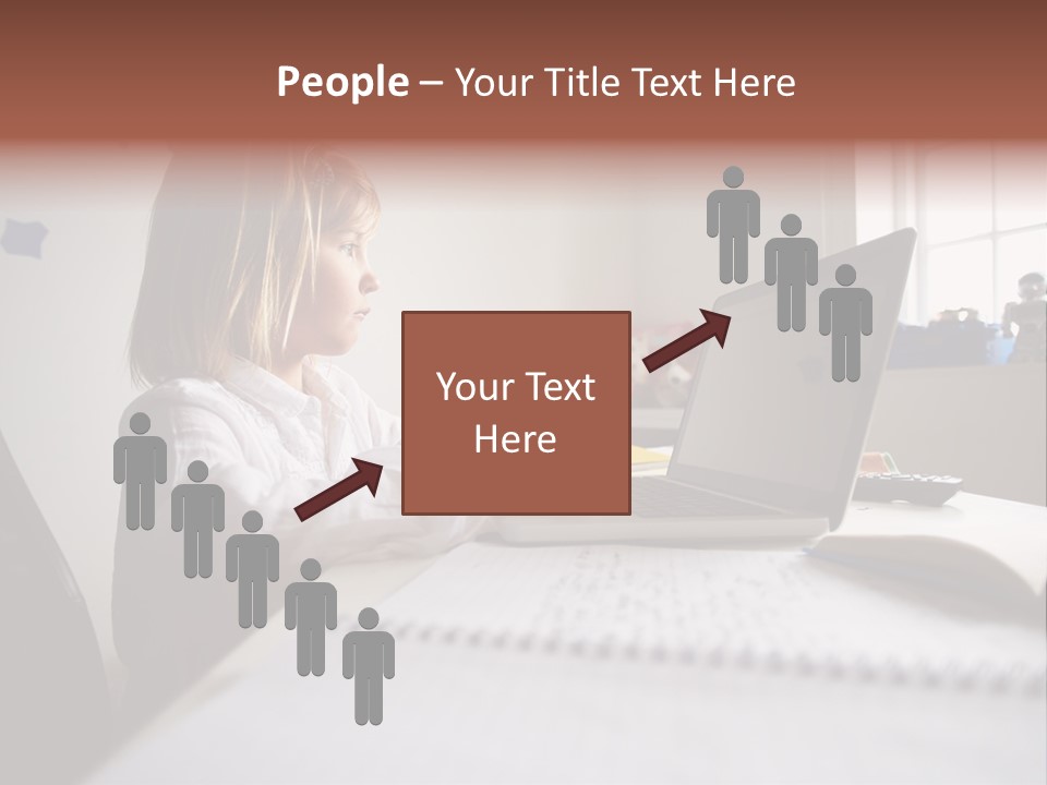 Working Bedroom Person PowerPoint Template