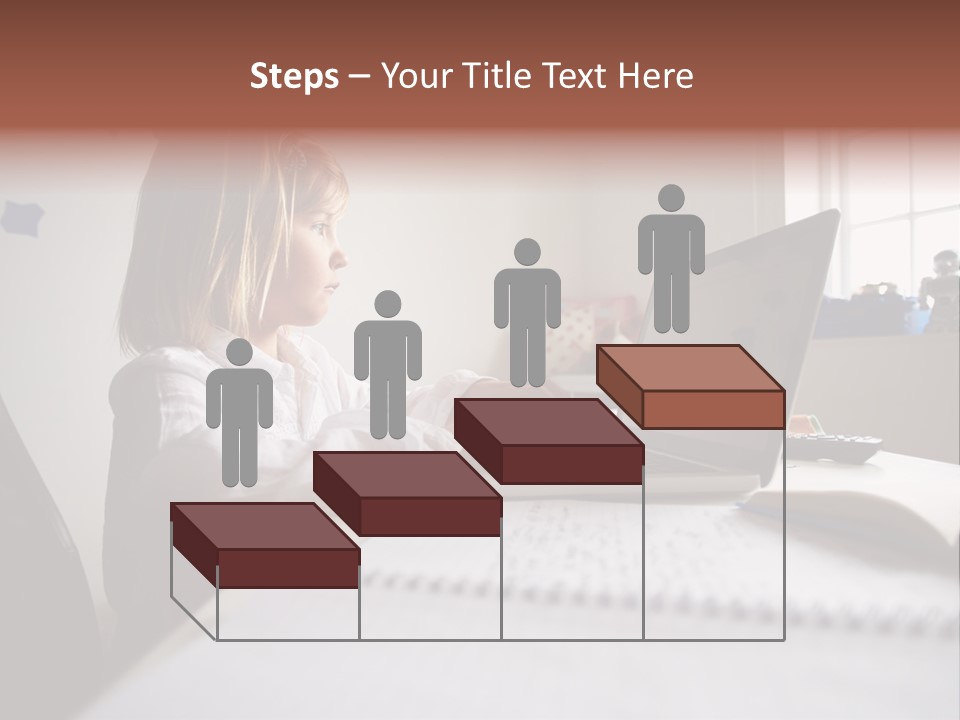 Working Bedroom Person PowerPoint Template