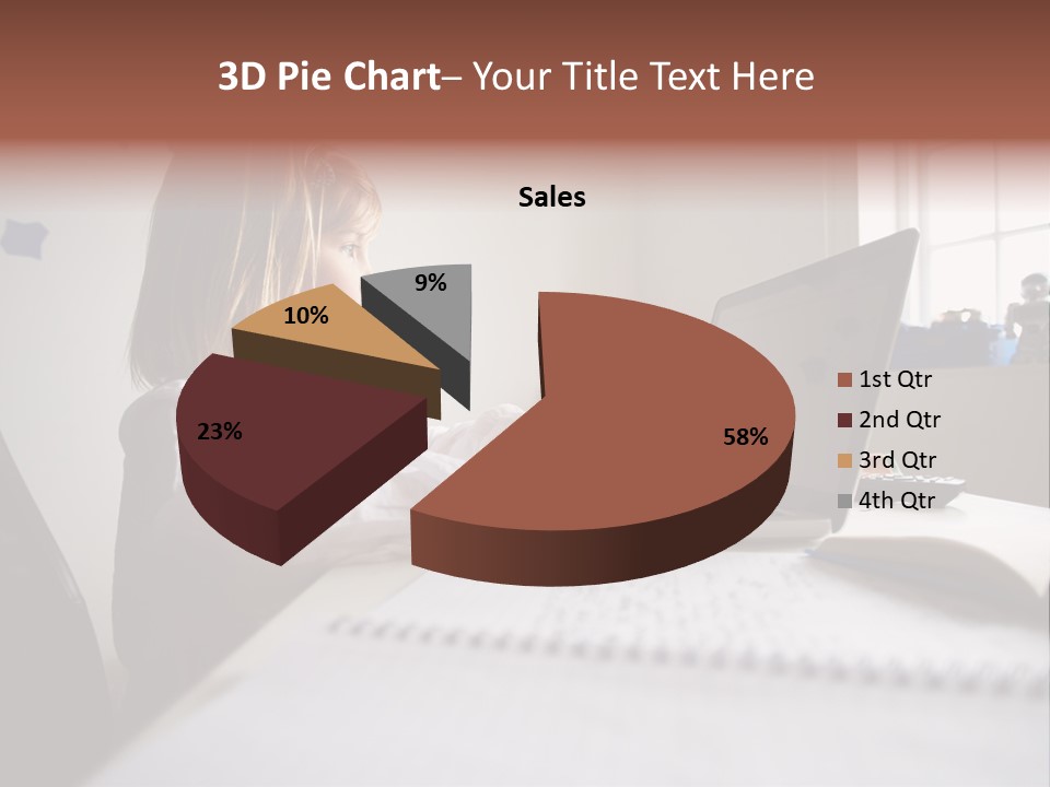 Working Bedroom Person PowerPoint Template