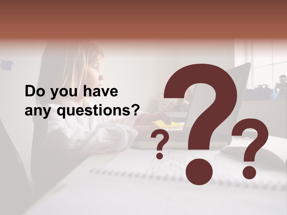 Working Bedroom Person PowerPoint Template