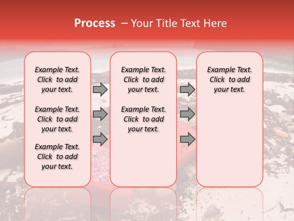 A Pile Of Trash Sitting On Top Of A Sandy Beach PowerPoint Template