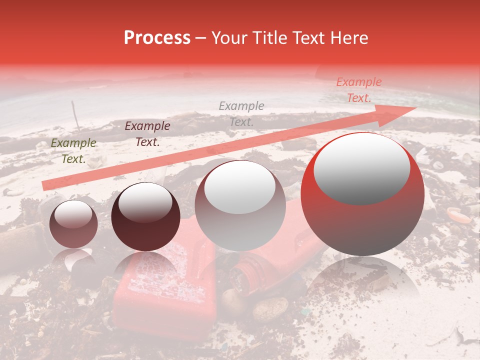 A Pile Of Trash Sitting On Top Of A Sandy Beach PowerPoint Template