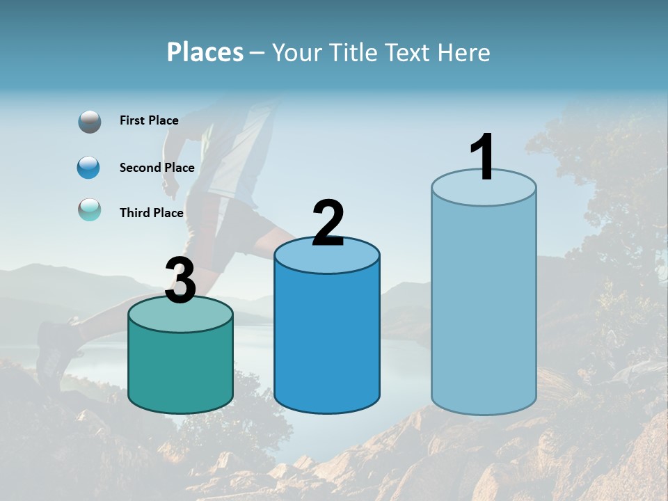 Man Disabled Person Artificial Leg PowerPoint Template