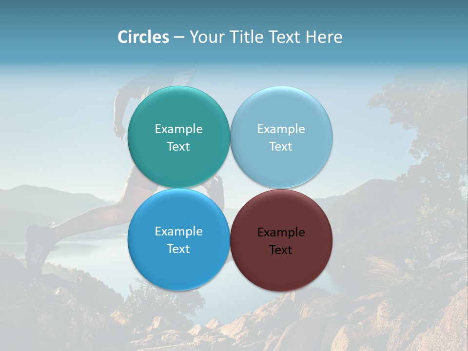 Man Disabled Person Artificial Leg PowerPoint Template