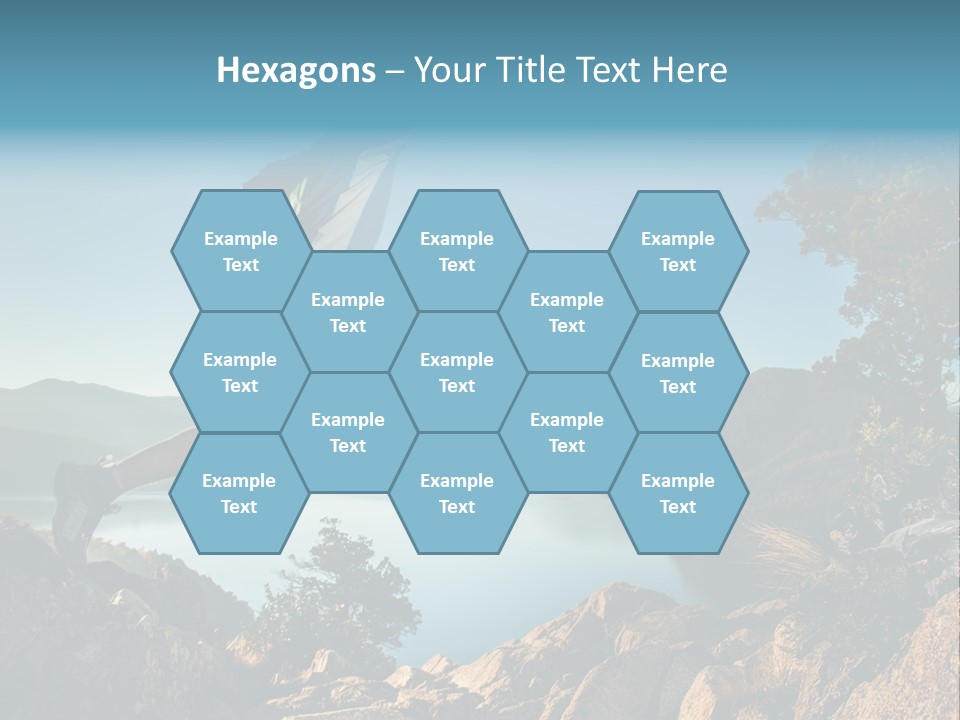 Man Disabled Person Artificial Leg PowerPoint Template