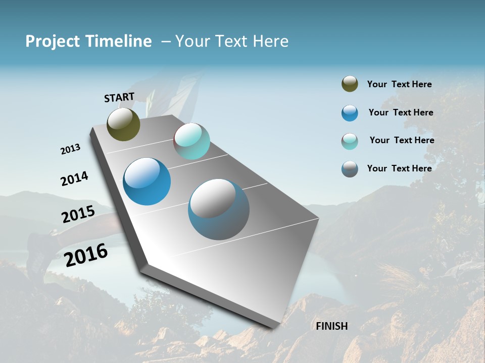 Man Disabled Person Artificial Leg PowerPoint Template