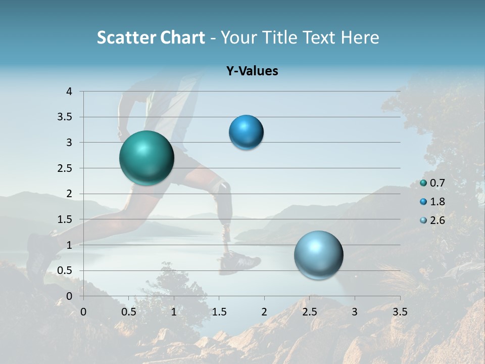 Man Disabled Person Artificial Leg PowerPoint Template