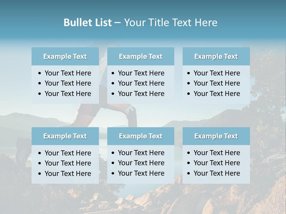Man Disabled Person Artificial Leg PowerPoint Template