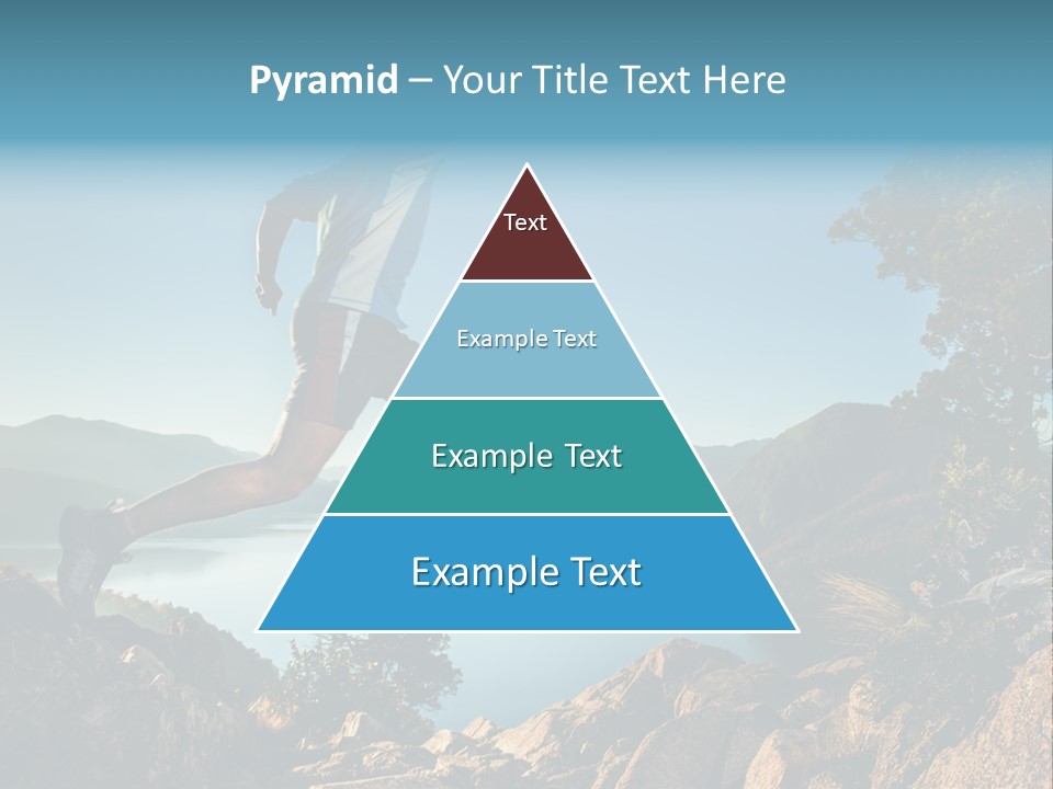 Man Disabled Person Artificial Leg PowerPoint Template