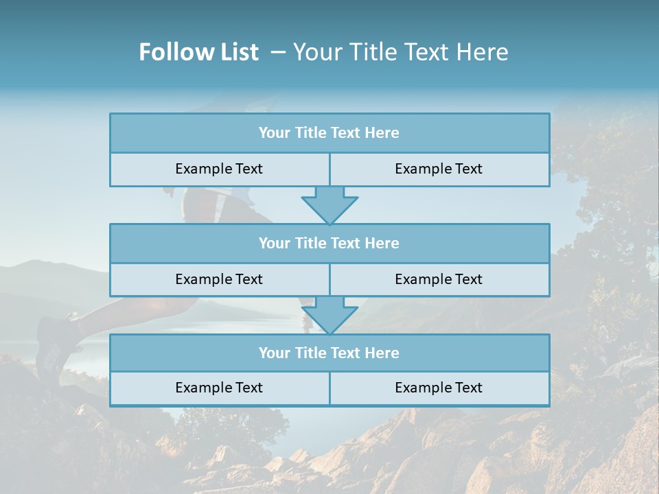 Man Disabled Person Artificial Leg PowerPoint Template