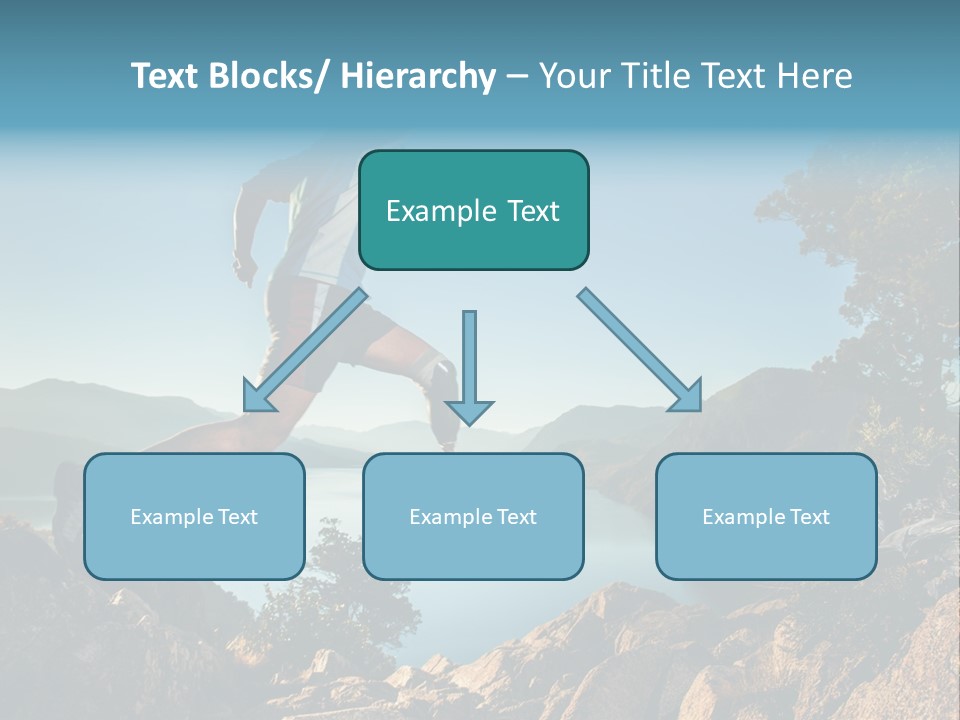 Man Disabled Person Artificial Leg PowerPoint Template