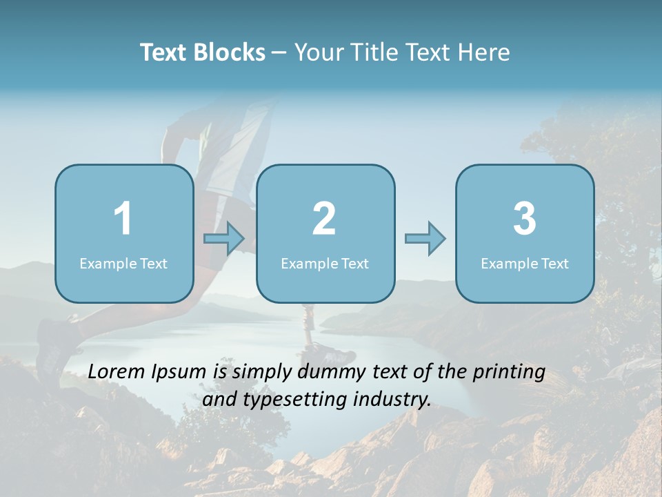 Man Disabled Person Artificial Leg PowerPoint Template
