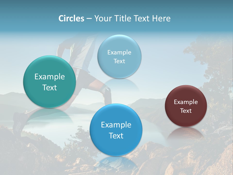 Man Disabled Person Artificial Leg PowerPoint Template