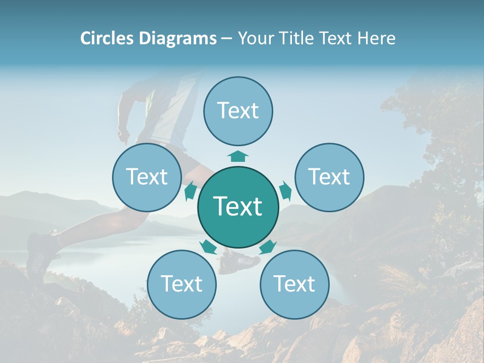 Man Disabled Person Artificial Leg PowerPoint Template