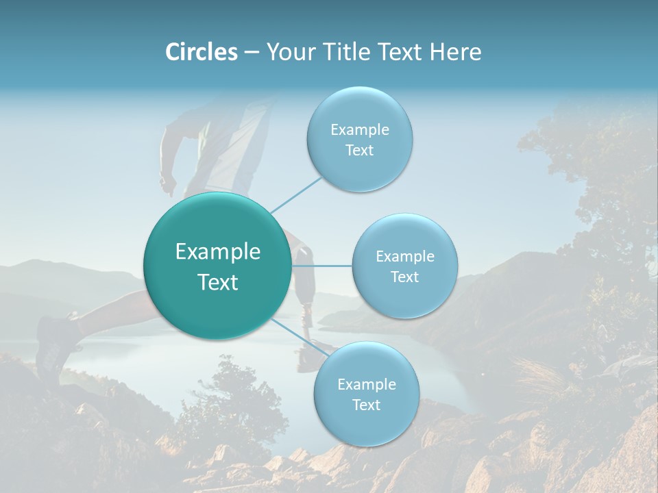 Man Disabled Person Artificial Leg PowerPoint Template