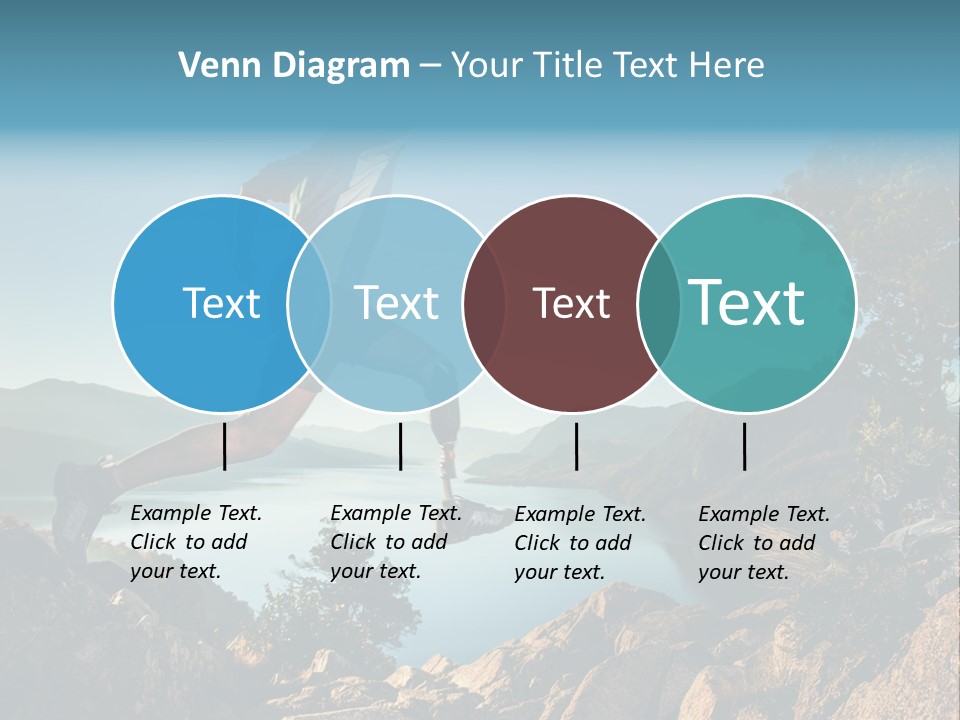 Man Disabled Person Artificial Leg PowerPoint Template