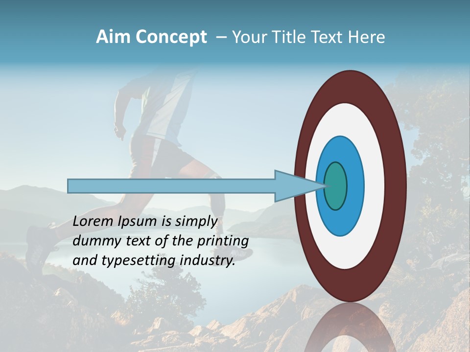Man Disabled Person Artificial Leg PowerPoint Template