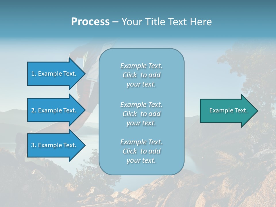 Man Disabled Person Artificial Leg PowerPoint Template