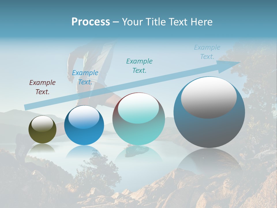 Man Disabled Person Artificial Leg PowerPoint Template