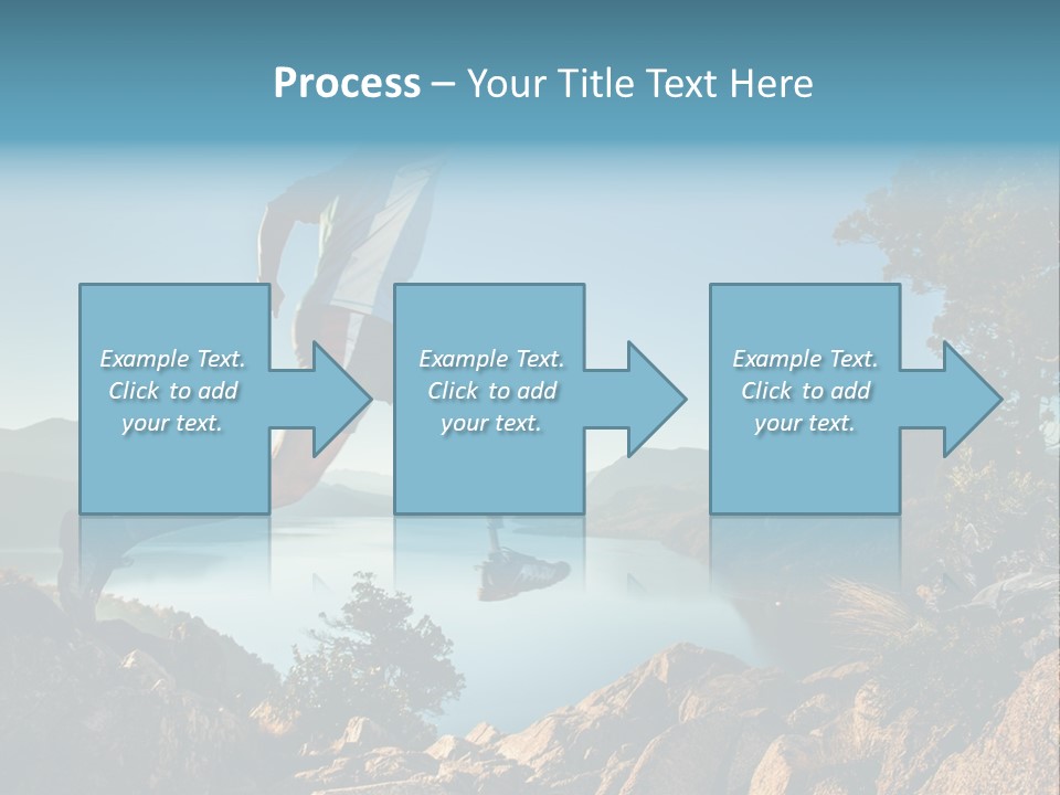 Man Disabled Person Artificial Leg PowerPoint Template