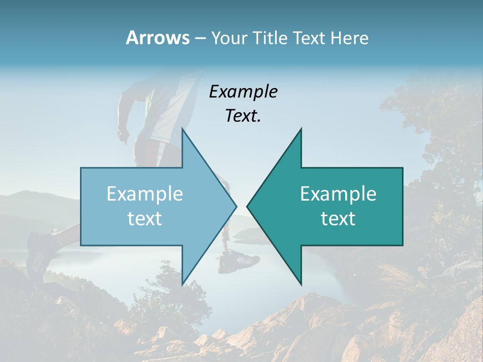 Man Disabled Person Artificial Leg PowerPoint Template