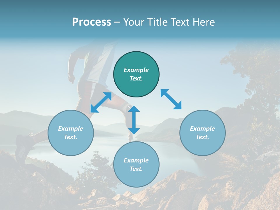Man Disabled Person Artificial Leg PowerPoint Template