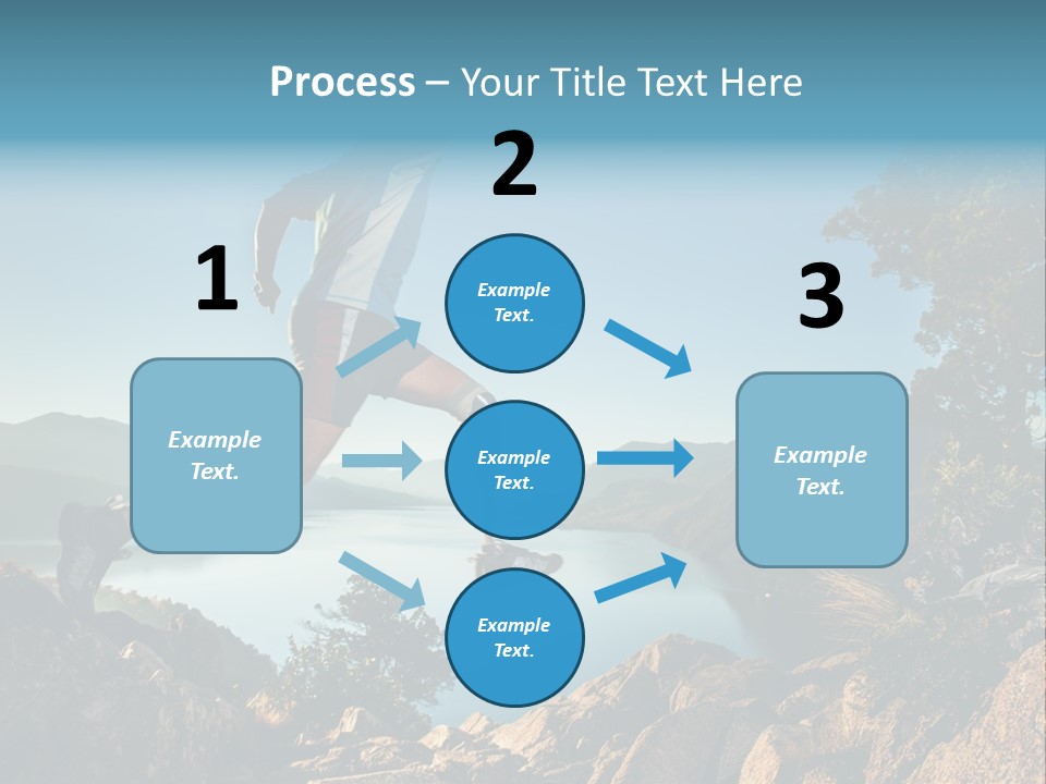 Man Disabled Person Artificial Leg PowerPoint Template