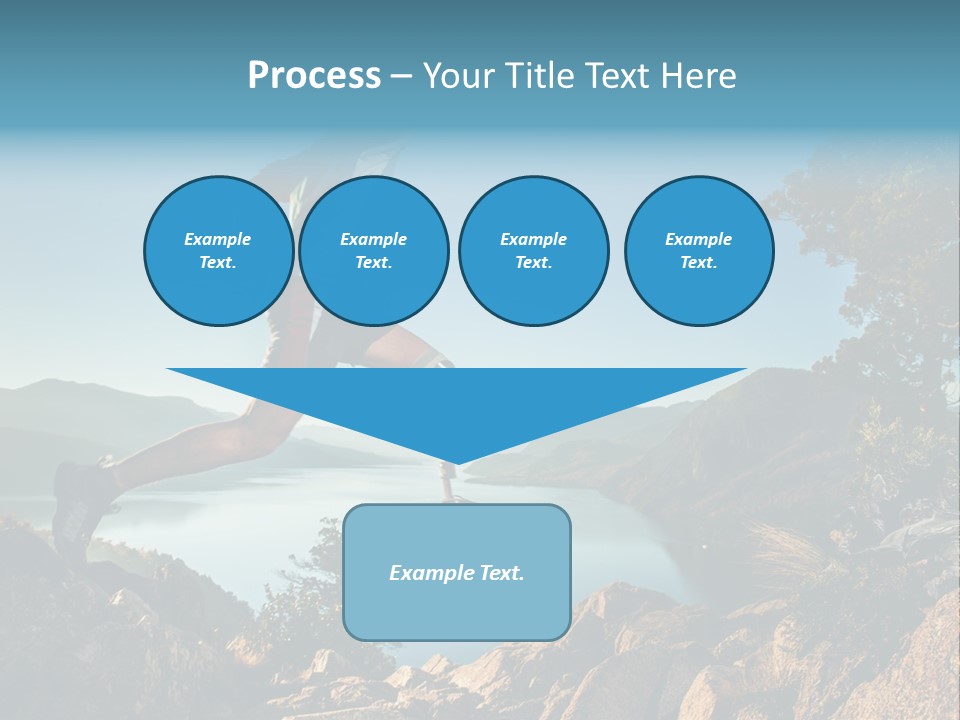 Man Disabled Person Artificial Leg PowerPoint Template