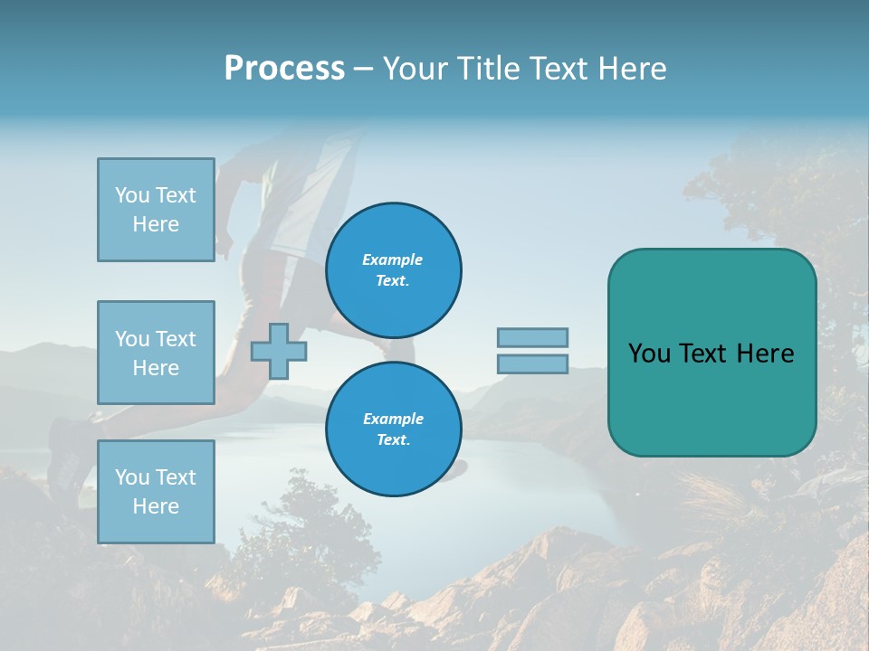 Man Disabled Person Artificial Leg PowerPoint Template