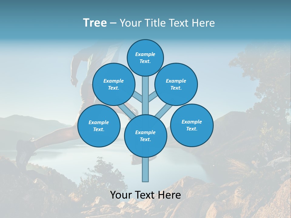 Man Disabled Person Artificial Leg PowerPoint Template