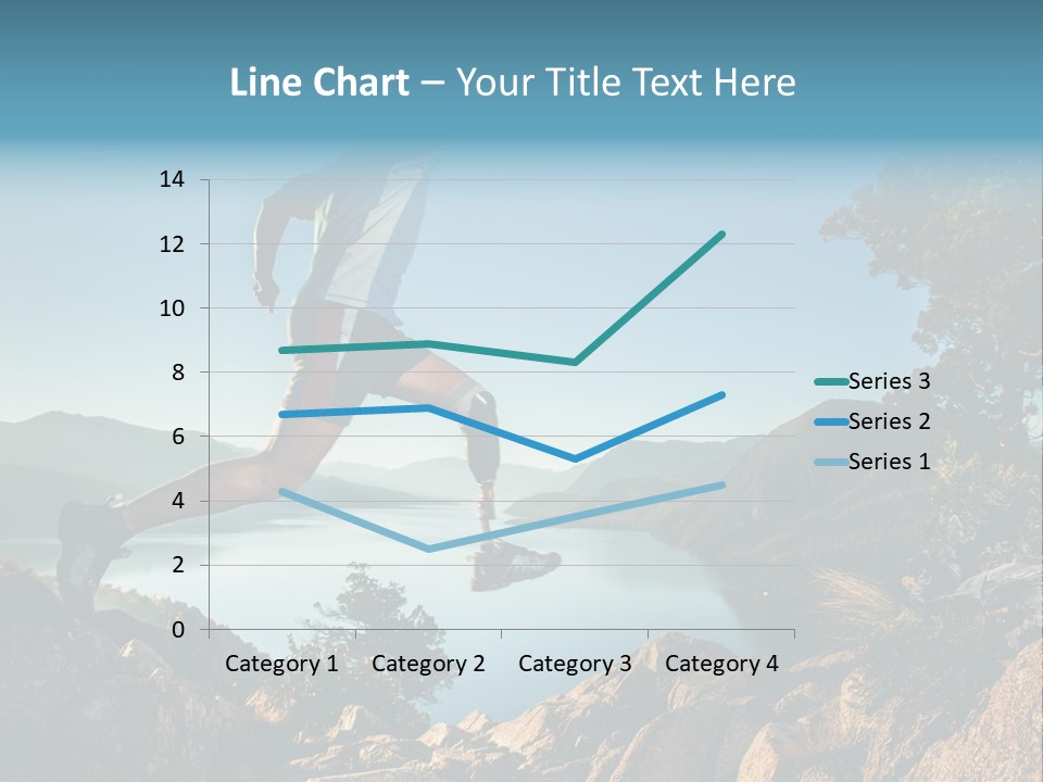 Man Disabled Person Artificial Leg PowerPoint Template