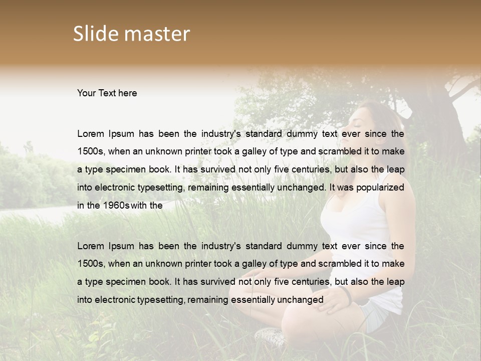 Copy Grass Position PowerPoint Template