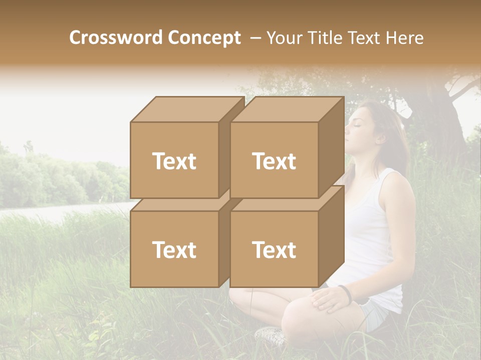 Copy Grass Position PowerPoint Template