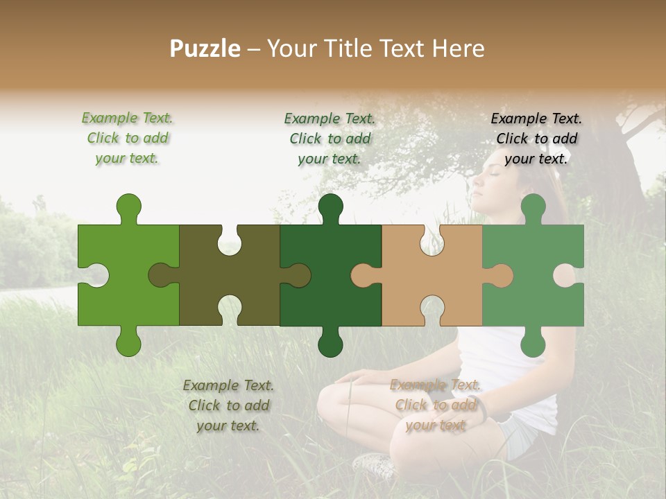 Copy Grass Position PowerPoint Template