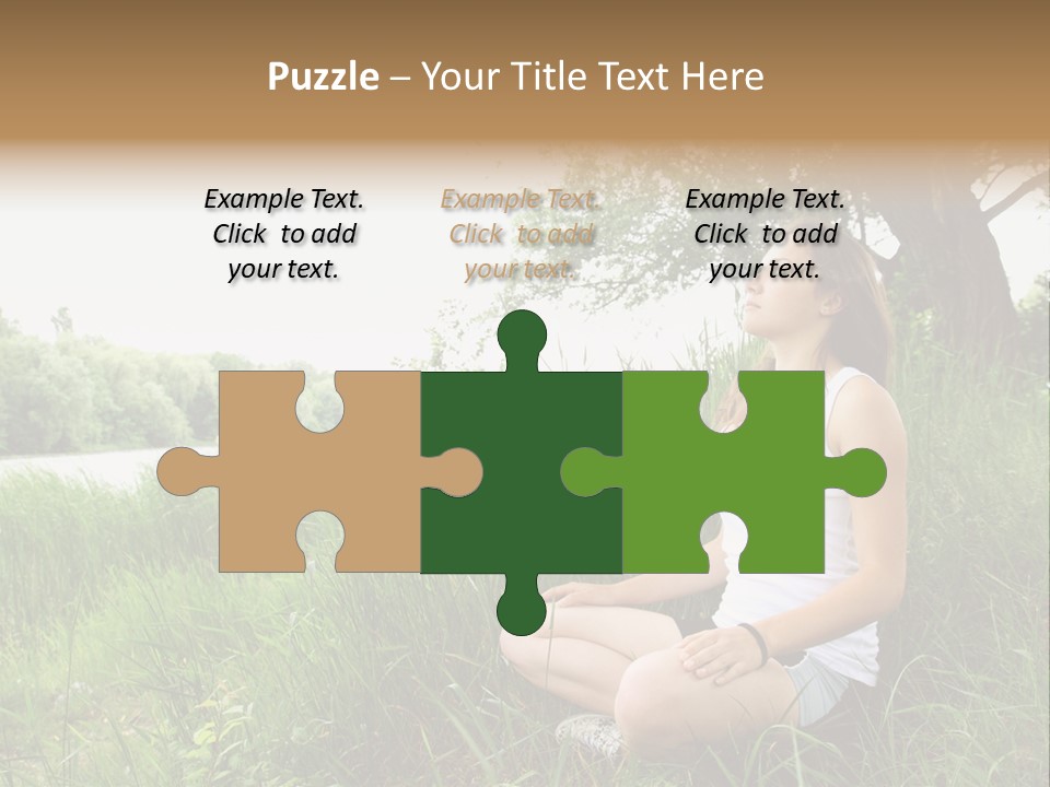 Copy Grass Position PowerPoint Template