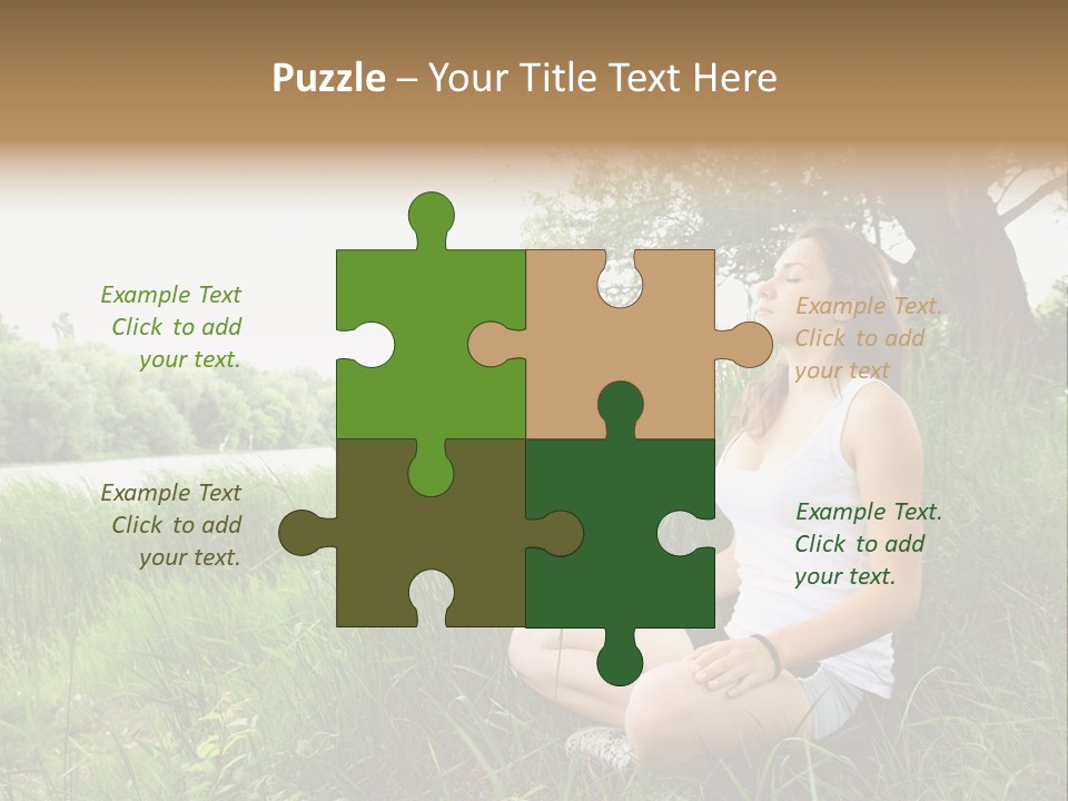 Copy Grass Position PowerPoint Template